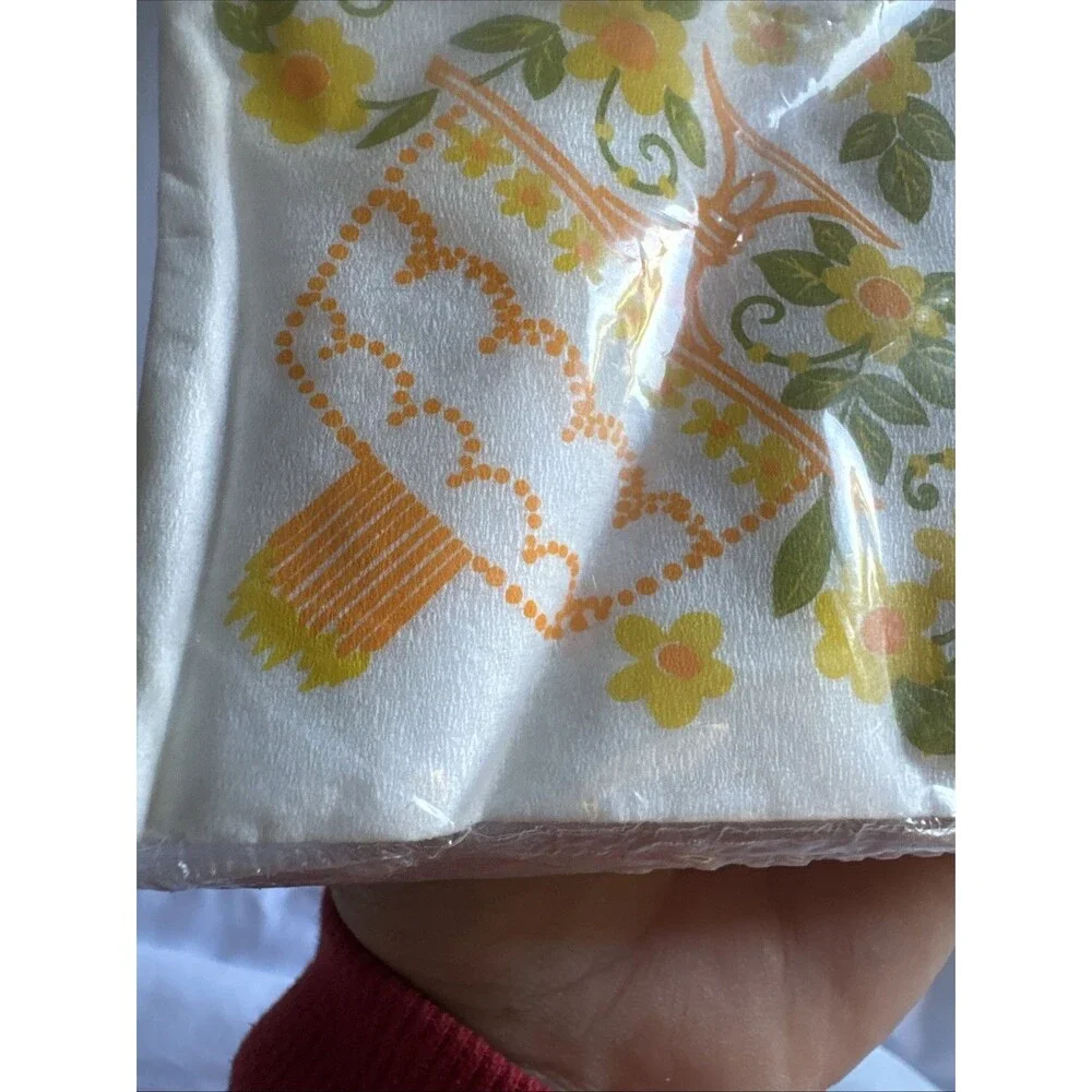 Vintage Rust Craft Greeting Brownie Beverage Drink Happy Birthday Napkin 20 Pack